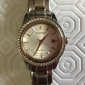 Ladies Citizen Eco Drive Watch. Stainless Steel. Working.